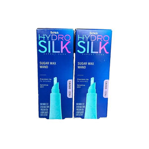 Schick Hydro Silk Sugar Wax Wand 0.7oz 2-Pack Eyebrow & Face – New